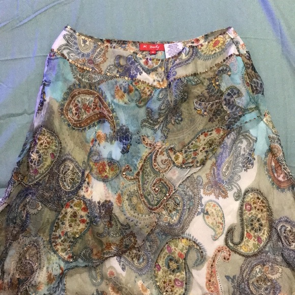 Derhy Sequinned midi Skirt Condition like New - Picture 12 of 14